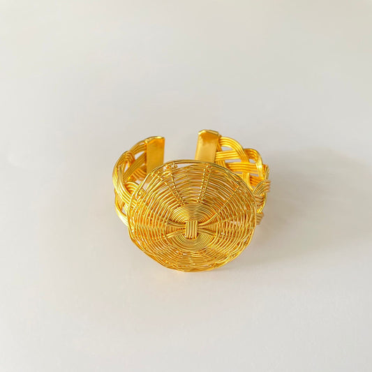 Gold Plated Flower Design Bracelet