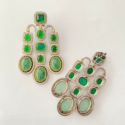 Emerald Diamond Sabyasachi Big Earring