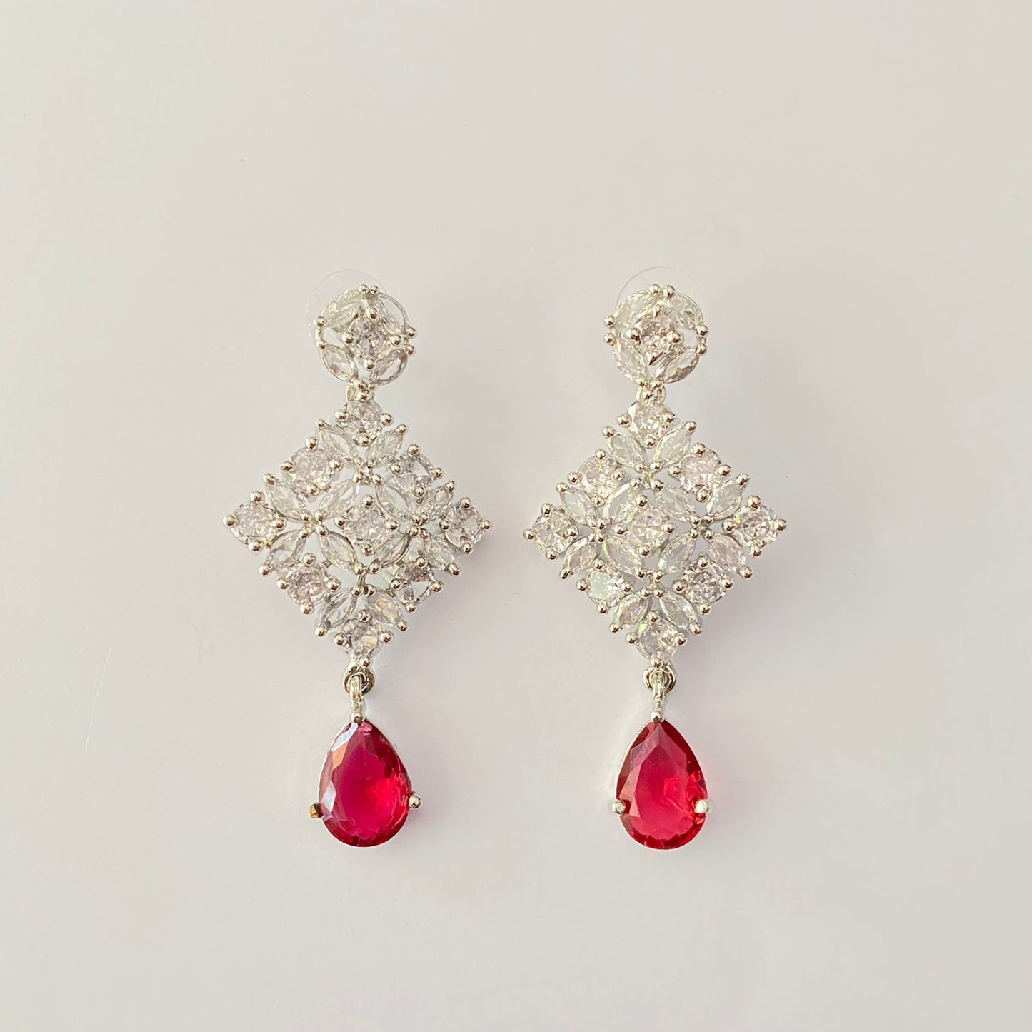 Diamond Ruby Earring.