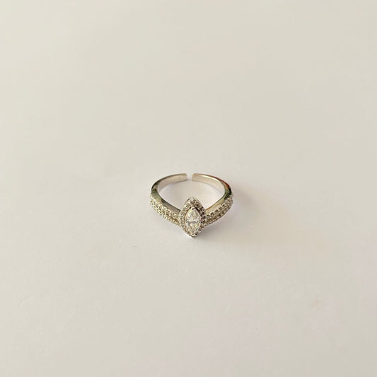 Diamond Pure Silver 92.5 Ring