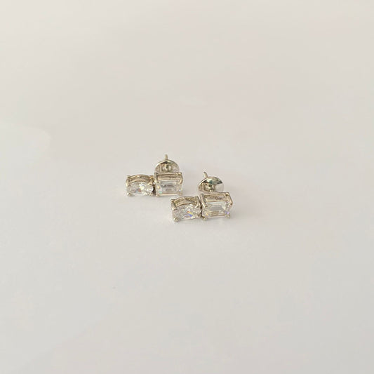 Pure Silver 92.5 Diamond Earring