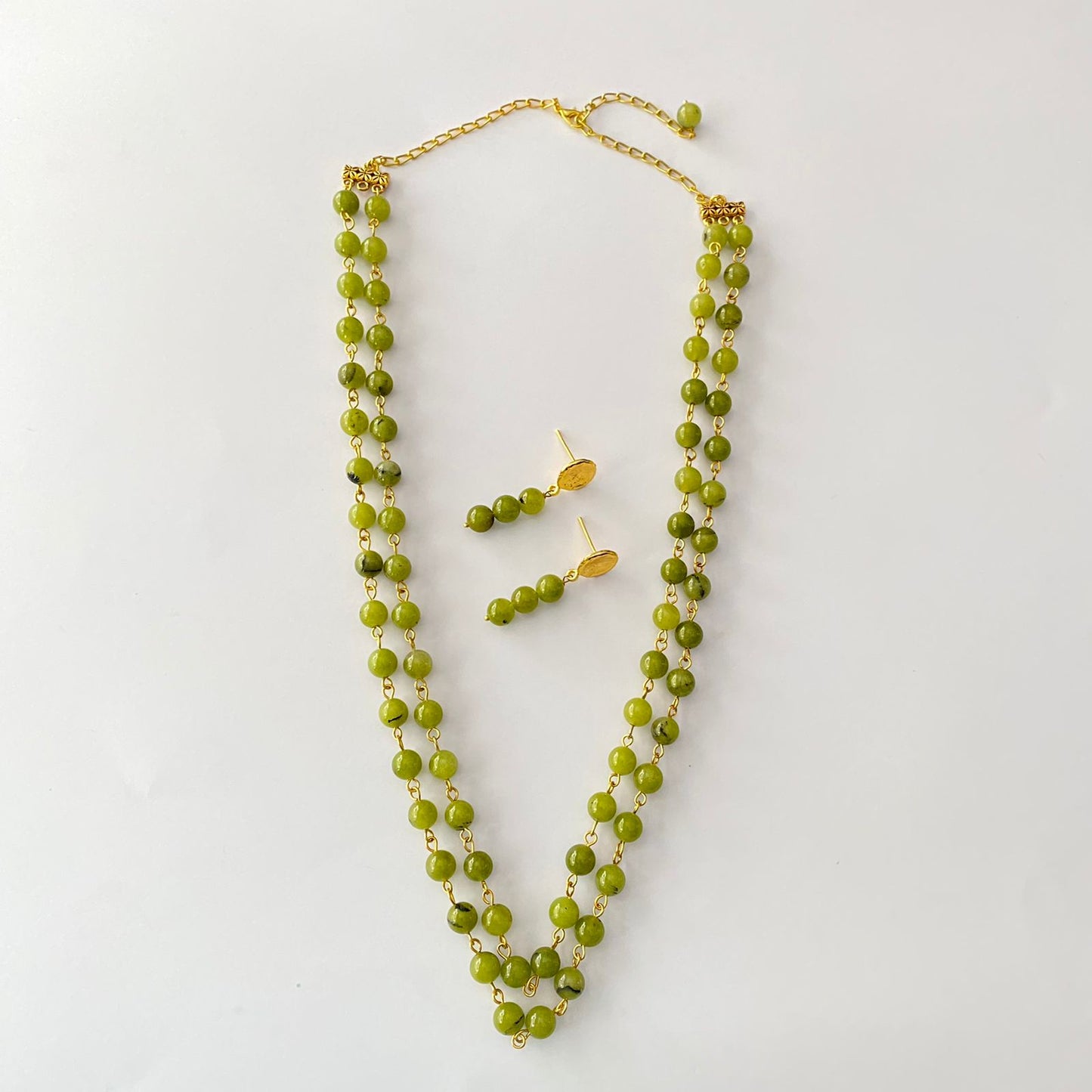 Peridot Long Stone Necklace