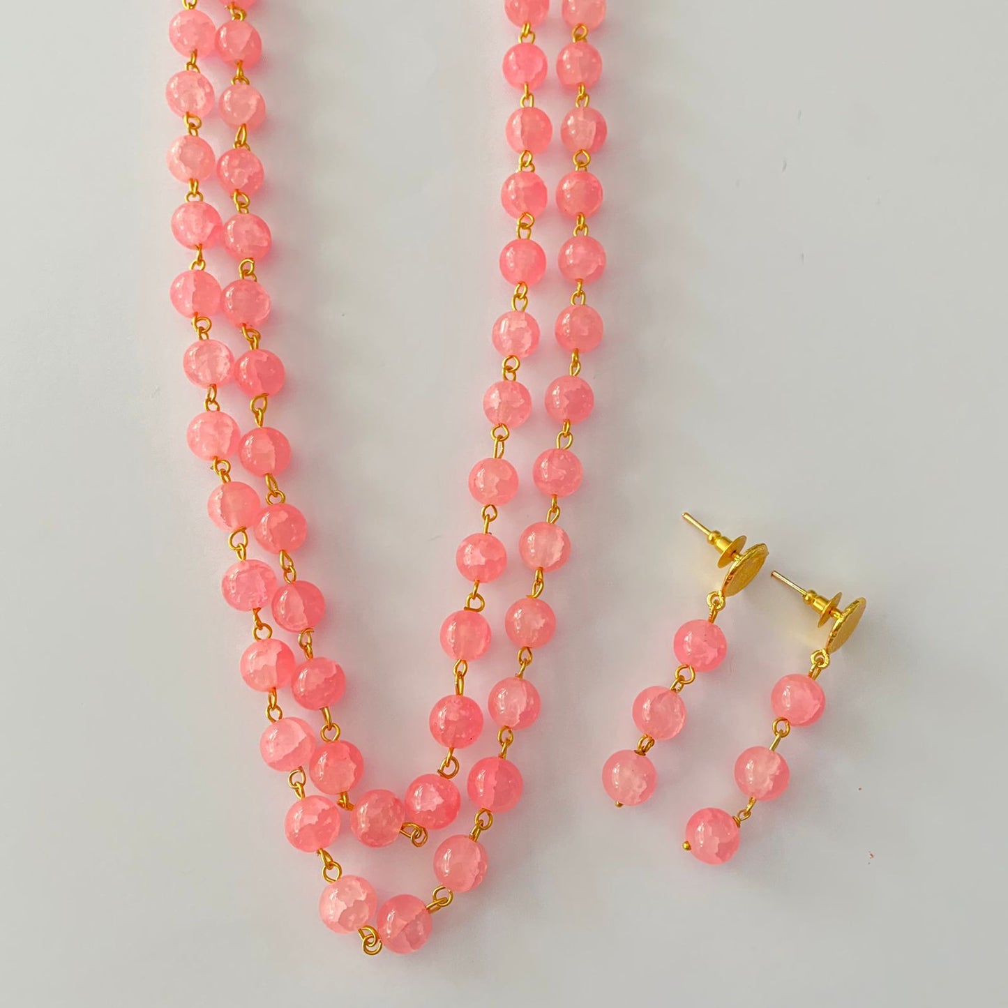 Baby Pink Stone Necklace