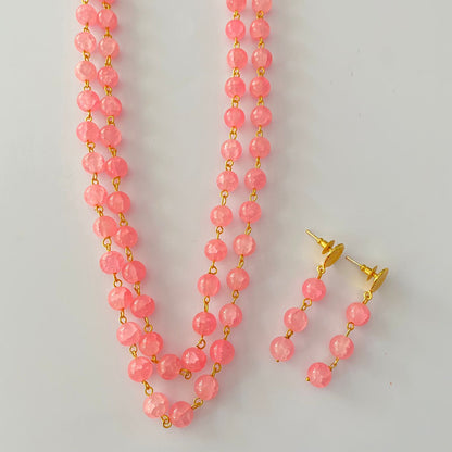 Baby Pink Stone Necklace