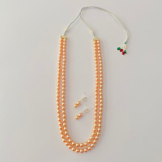 Pearl Double String Necklace