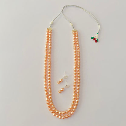 Pearl Double String Necklace