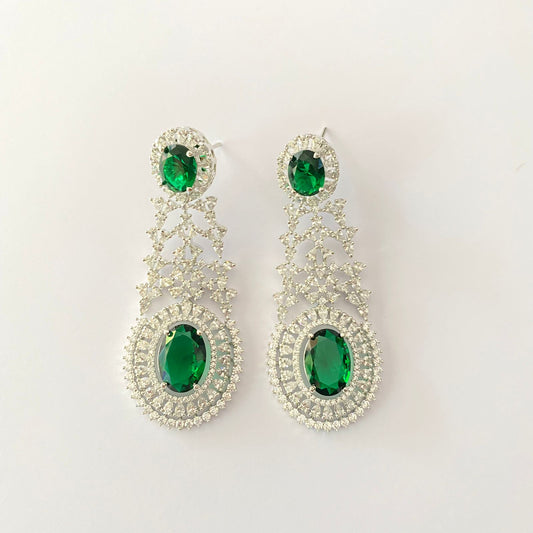 Diamond Emerald Earring