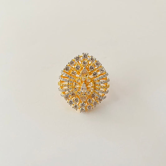 Gold Plated Diamond Ring