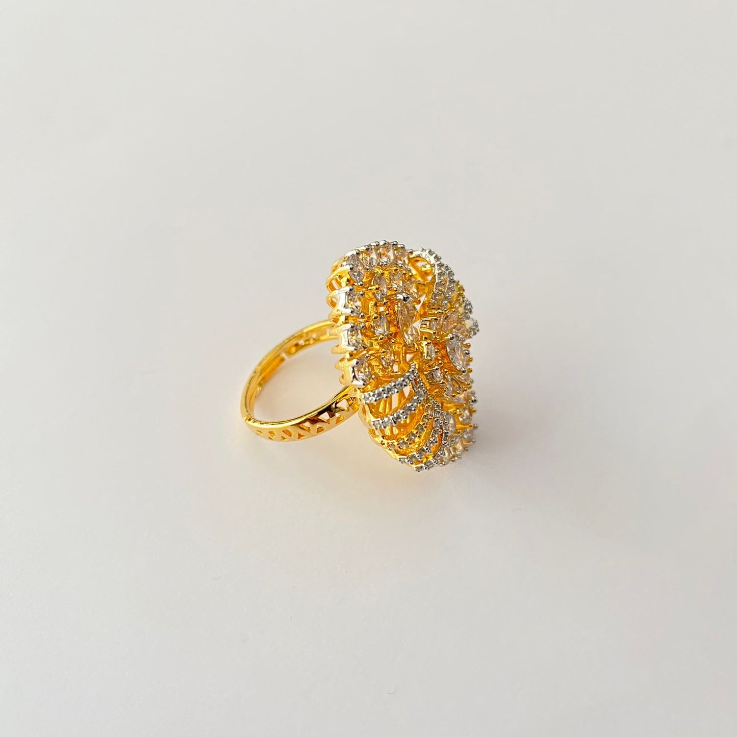 Gold Plated Diamond Ring