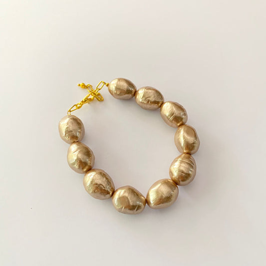 Brown Baroque Pearl Bracelet