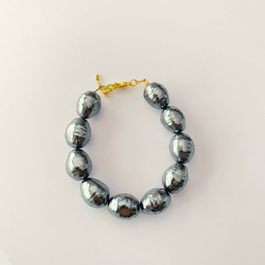 Baroque Pearl Grey Bracelet