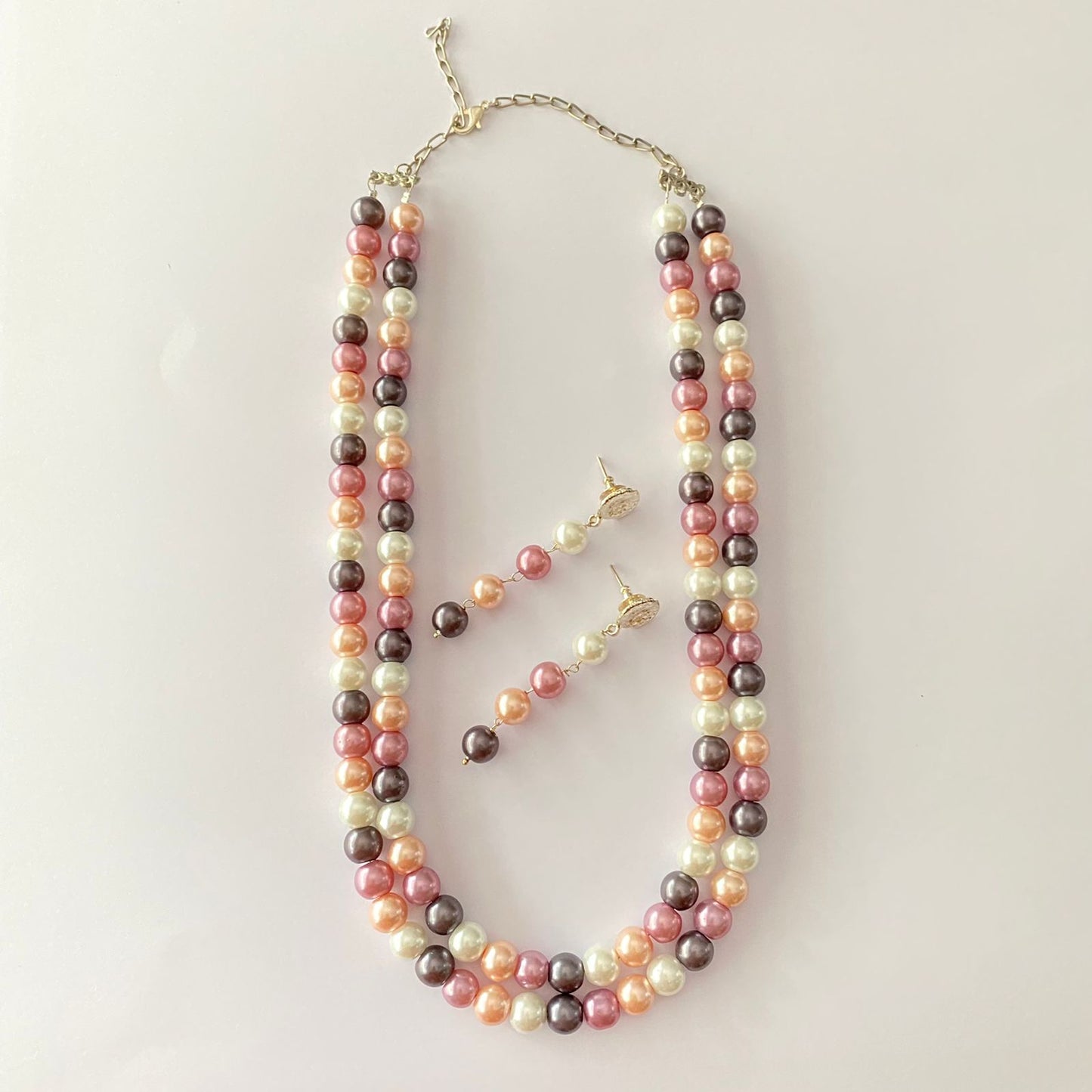 Multi Pearl Necklace Set