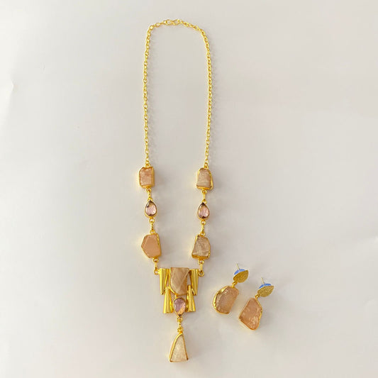 Gold Plated Western Necklace Set