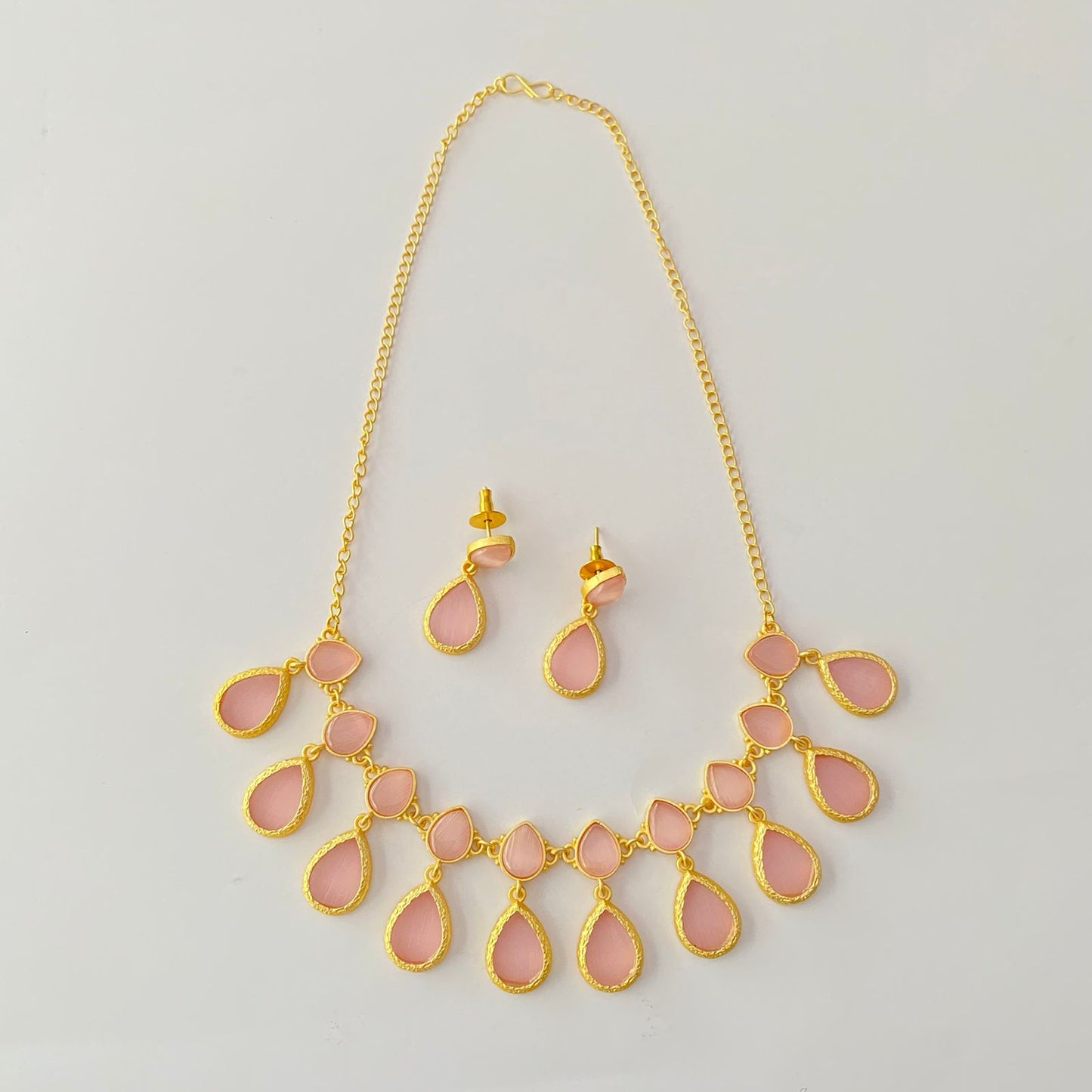 Baby Pink Gold Plated Candy Necklace