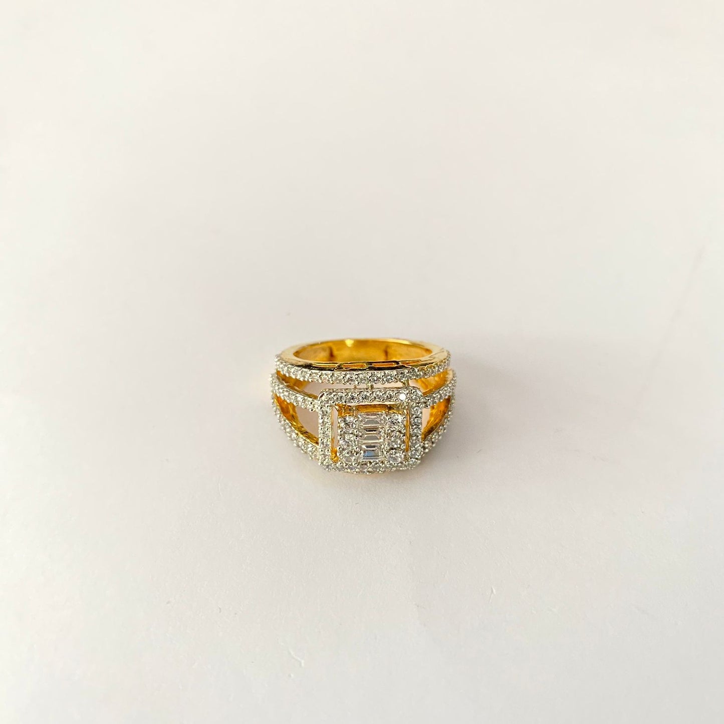 Gold Polish Pure Silver 92.5 Ring