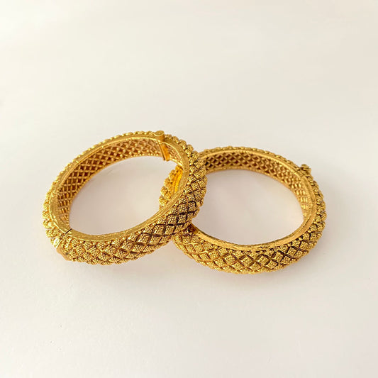 Gold Plated Temple Bangle