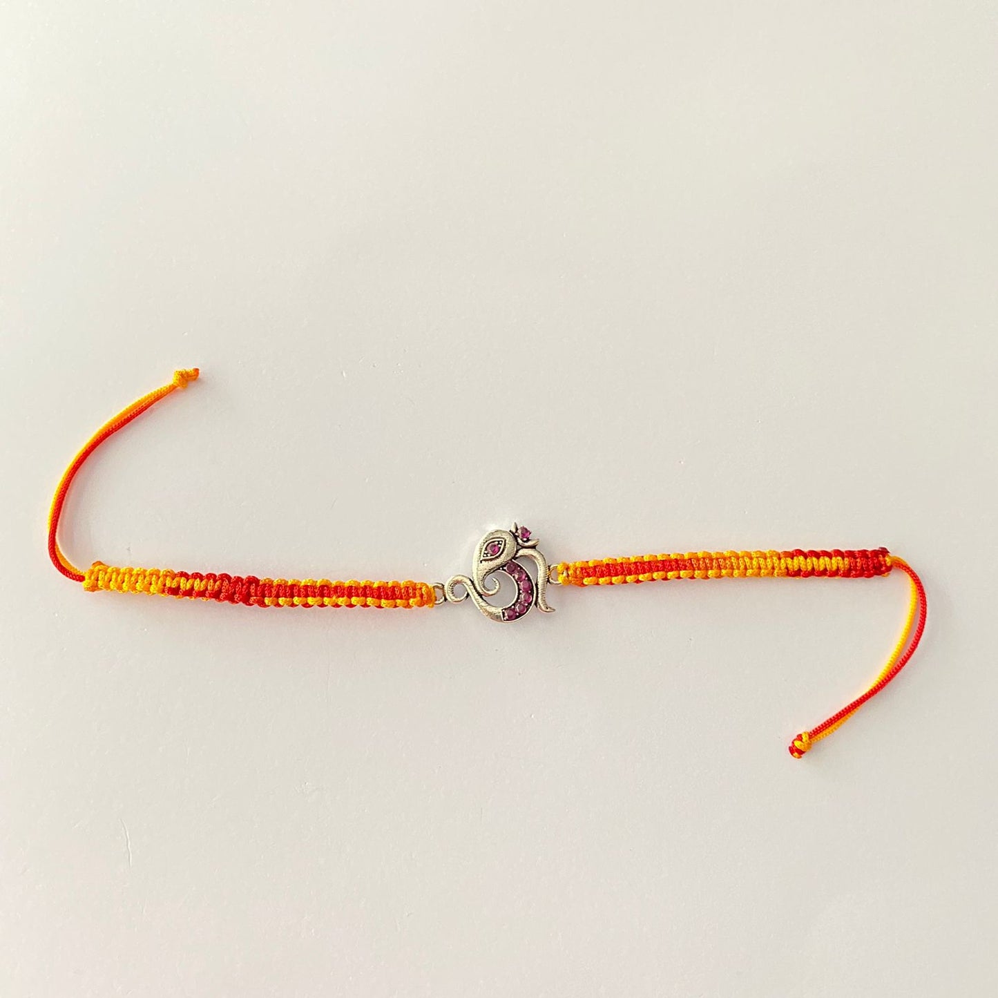 Om Pure Silver Rakhi