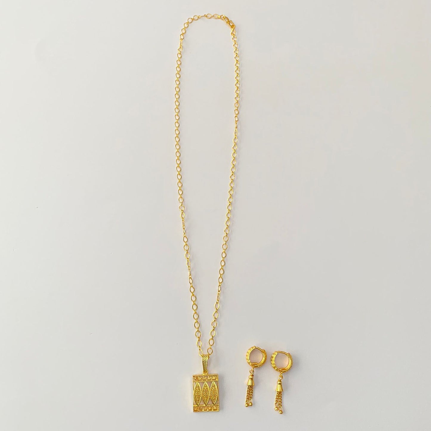 Gold Plated Pendant Set