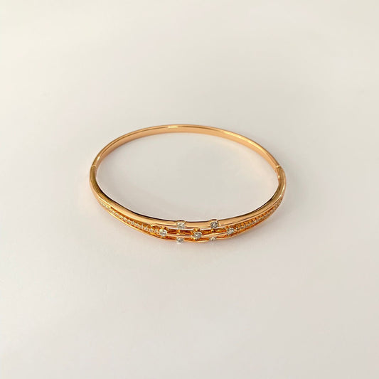 Diamond Rose Gold Plated Bracelet