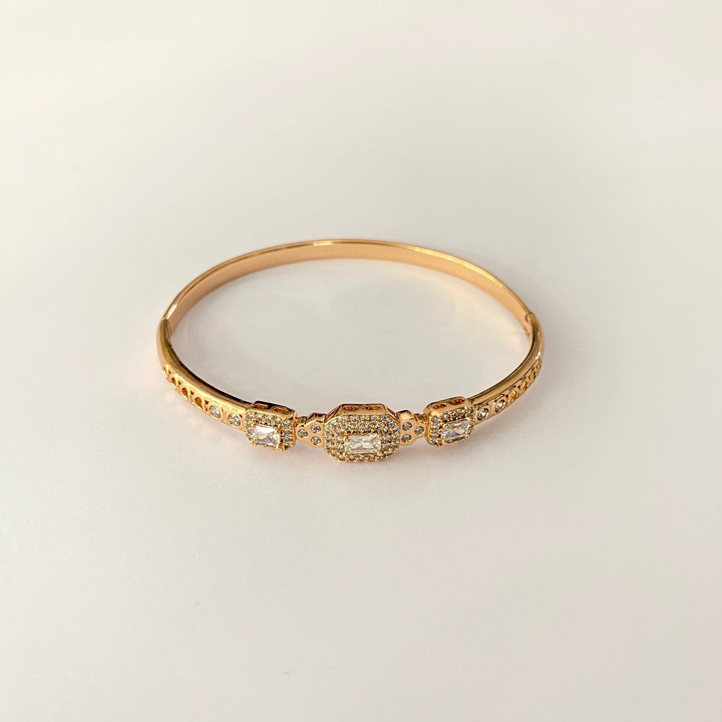 Rose Gold Plated Diamond Bracelet