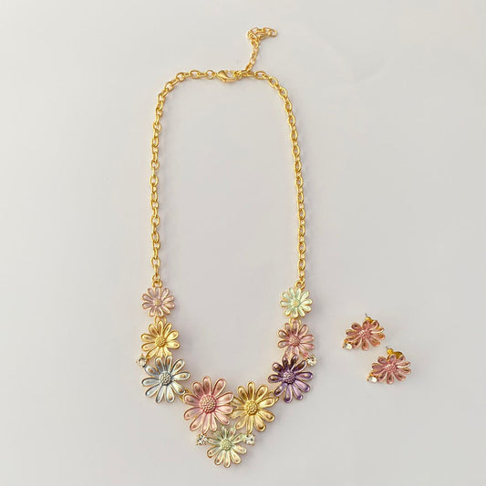 Western Floral Necklace Set