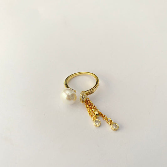 Pearl Gold Plated Ring