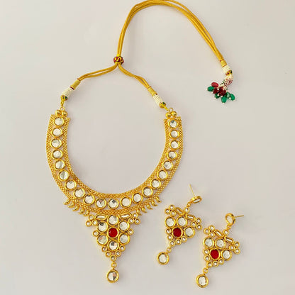 Gold Plated Kundan Necklace