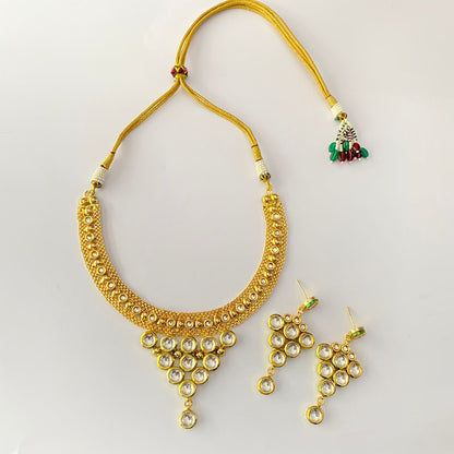 Kundan Gold Plated Necklace Set