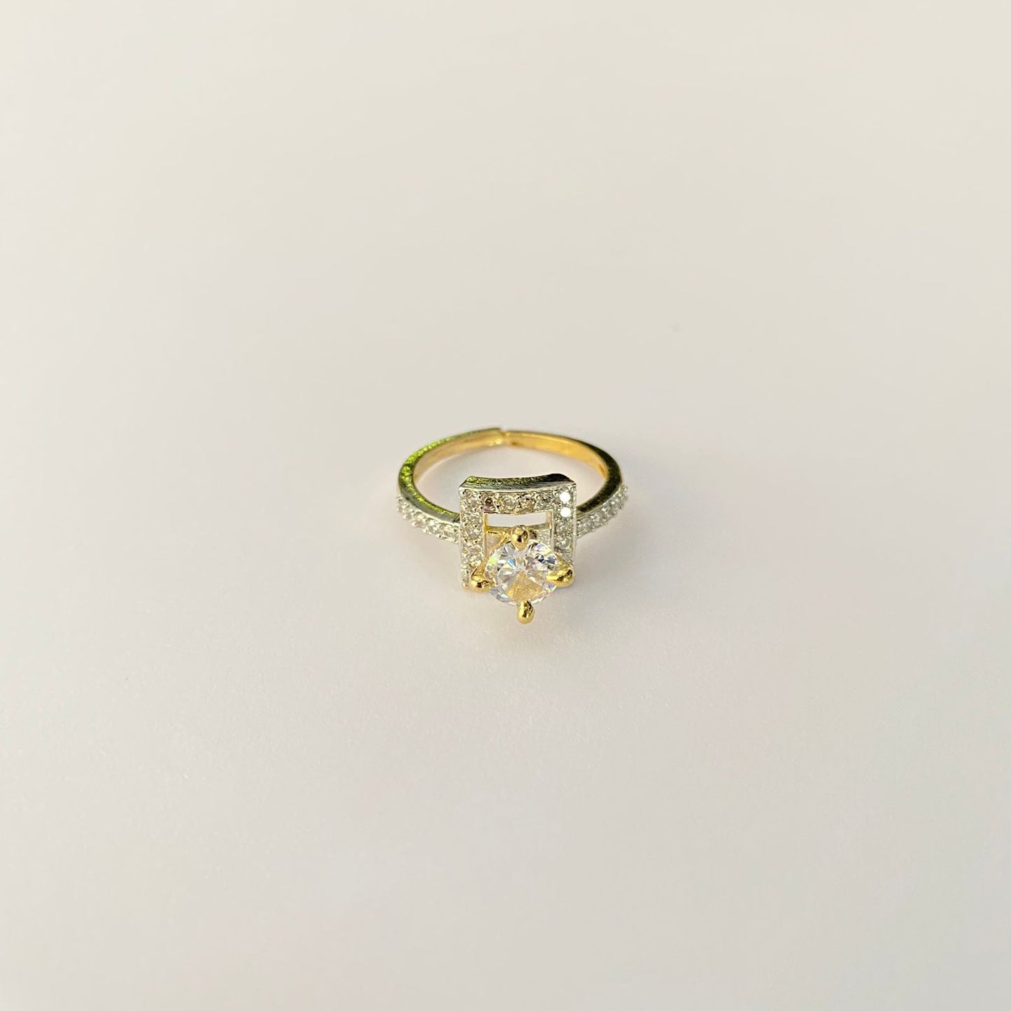 Gold Plated Diamond Ring