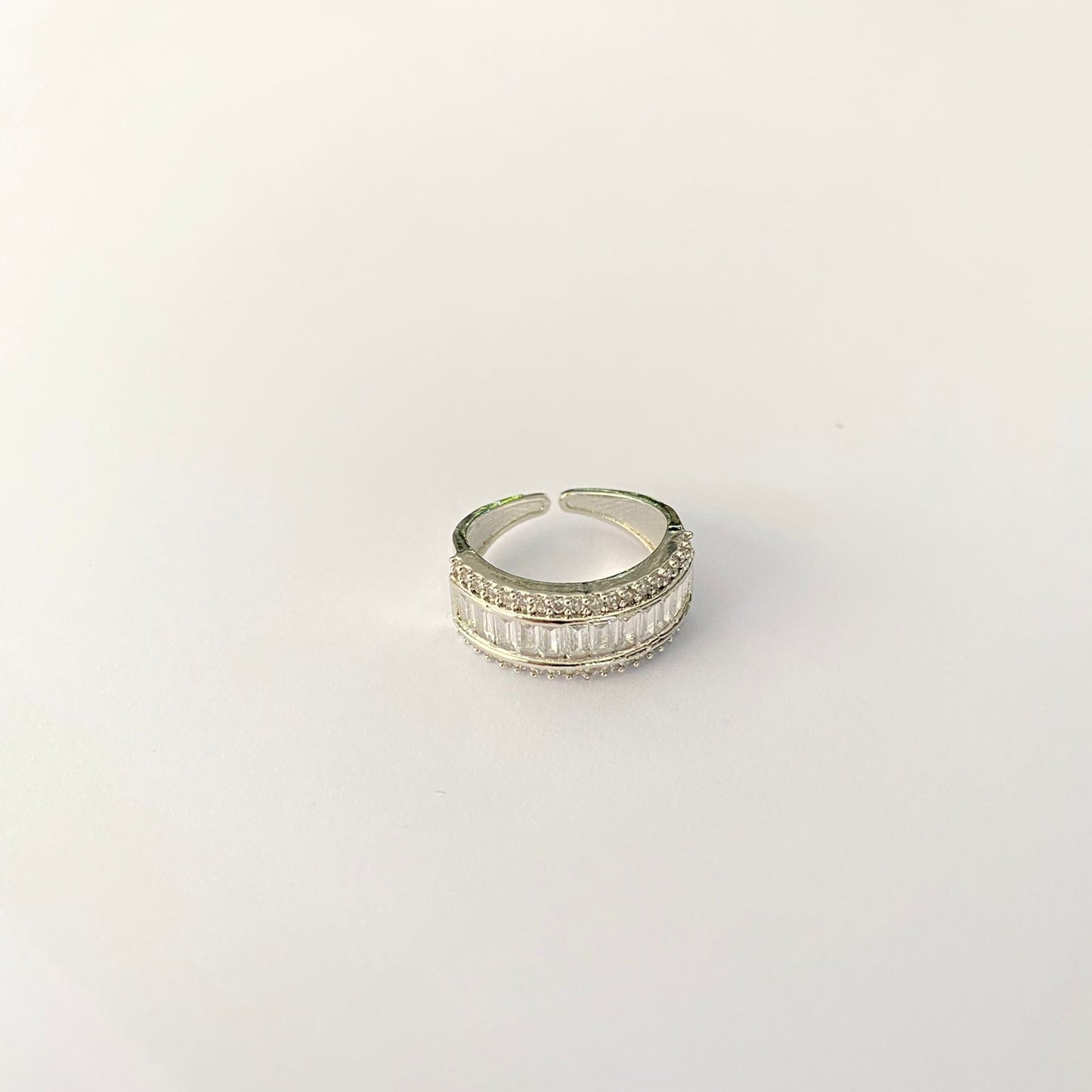 Silver Plated Diamond Ring