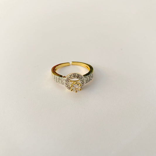 Diamond Gold Plated Ring