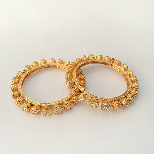 Polki Gold Plated Bangle