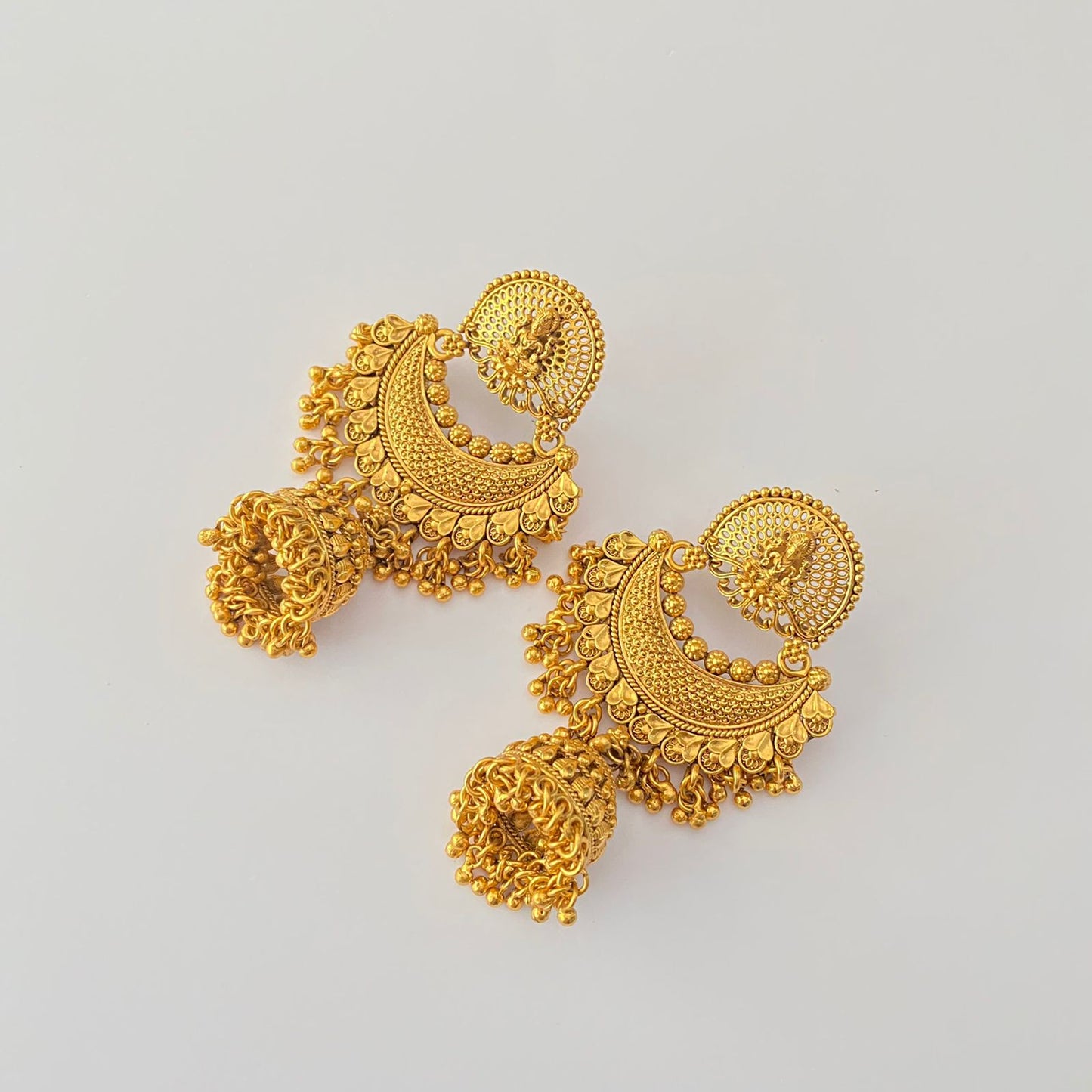 Gold Plated Laxmi Jhumka Earring