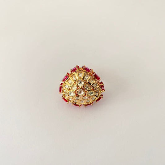 Ruby Polki Ring