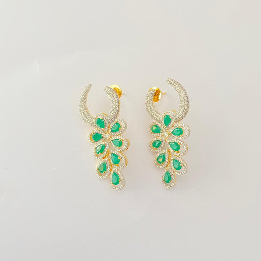 Emerald Diamond Classic latest Design Earring