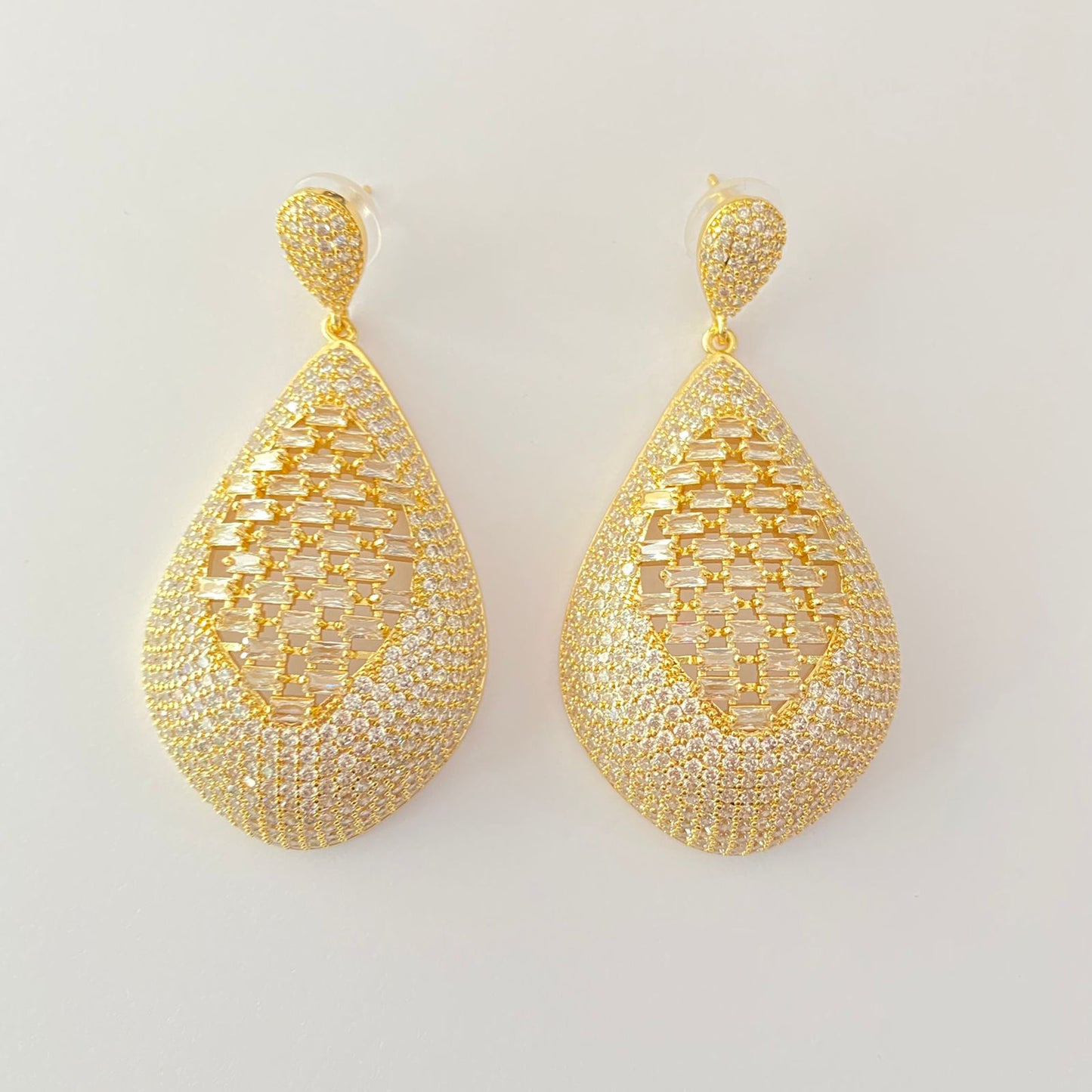 Designer western  Gold Plated stone Dangler earring