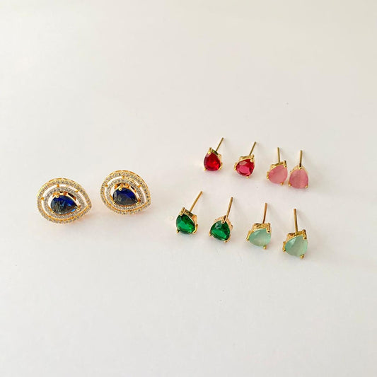 Gold Plated Changeable Diamond Earring