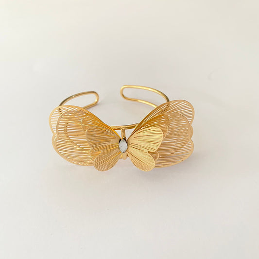 Gold Plated Butterfly Bracelet