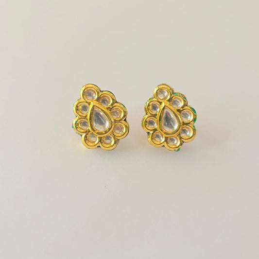 Gold Plated  Polki Earring