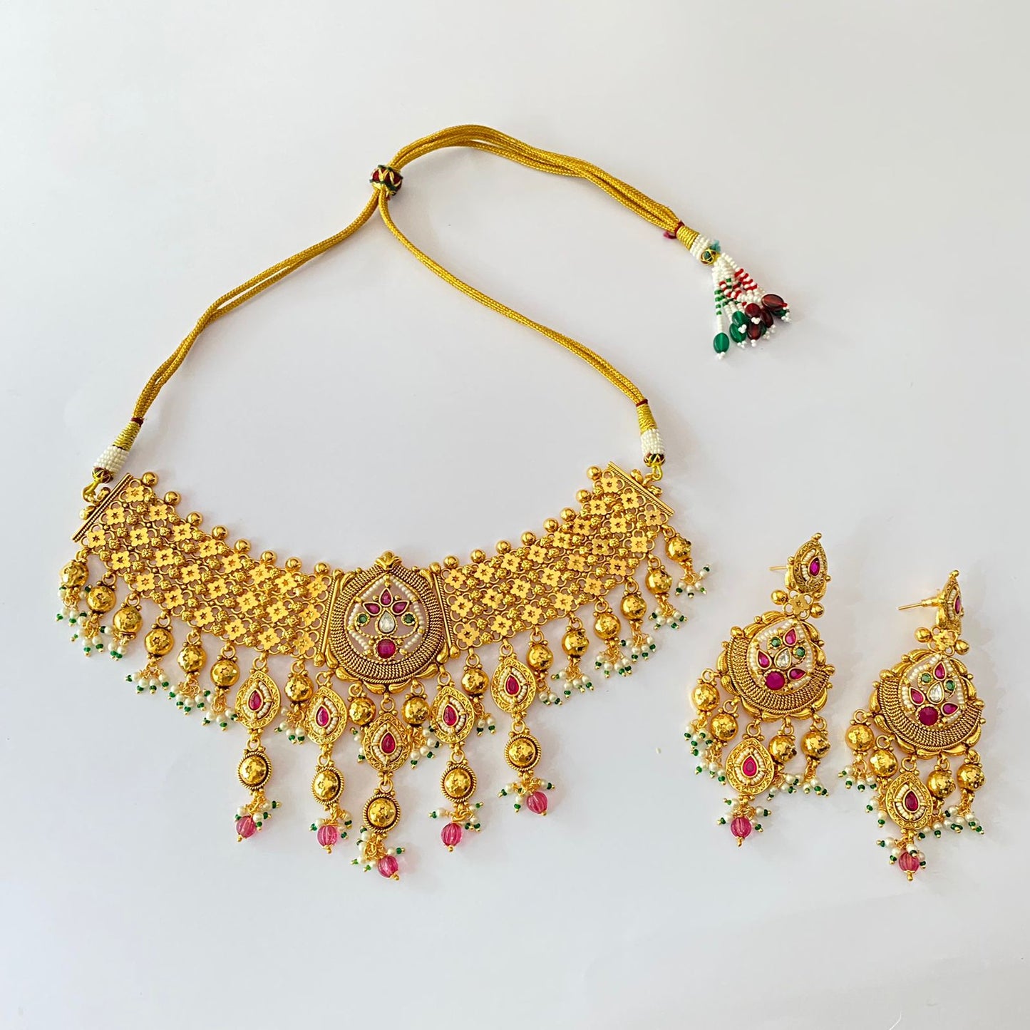 Gold Plated Necklace Set