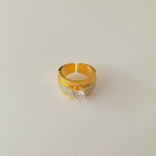 Gold Plated Diamond Ring