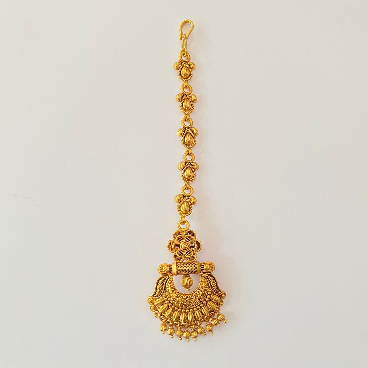 Ethnic Antique Gold Plated Mangtikka