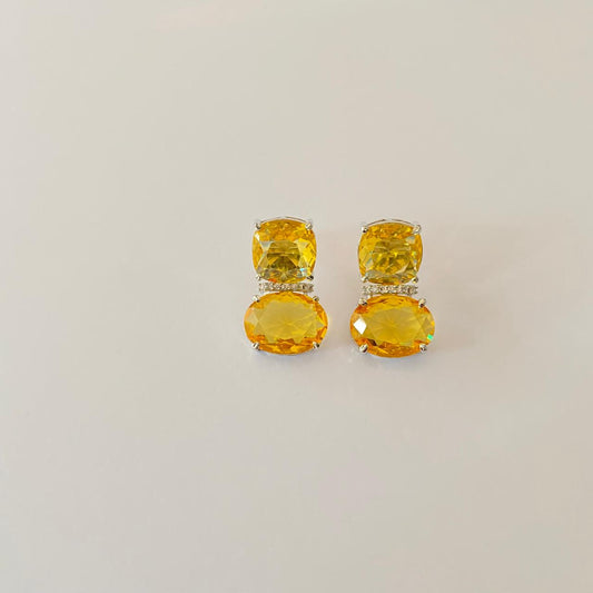 Yellow Diamond Earring