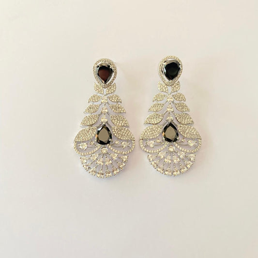 Black Diamond Long classic Earring