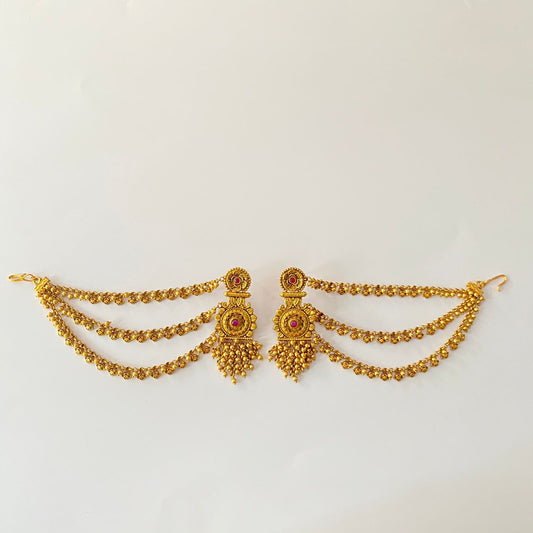 Gold Plated Kaan Chain Earring