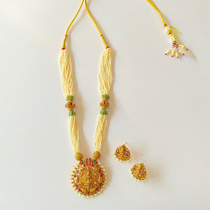 Laxmi Gold Plated Necklace Set