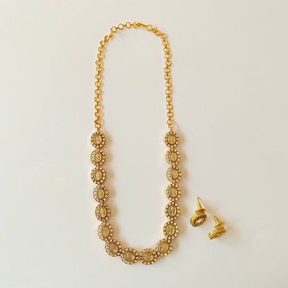 Gold Plated Diamond Necklace