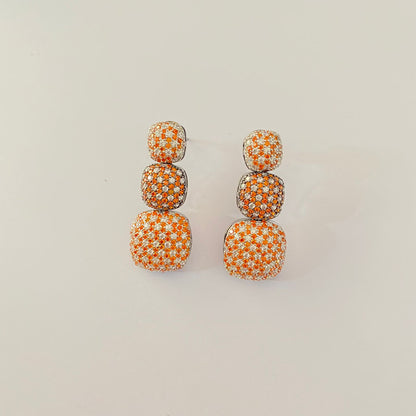 Western Orange Victorian Polishing Earring