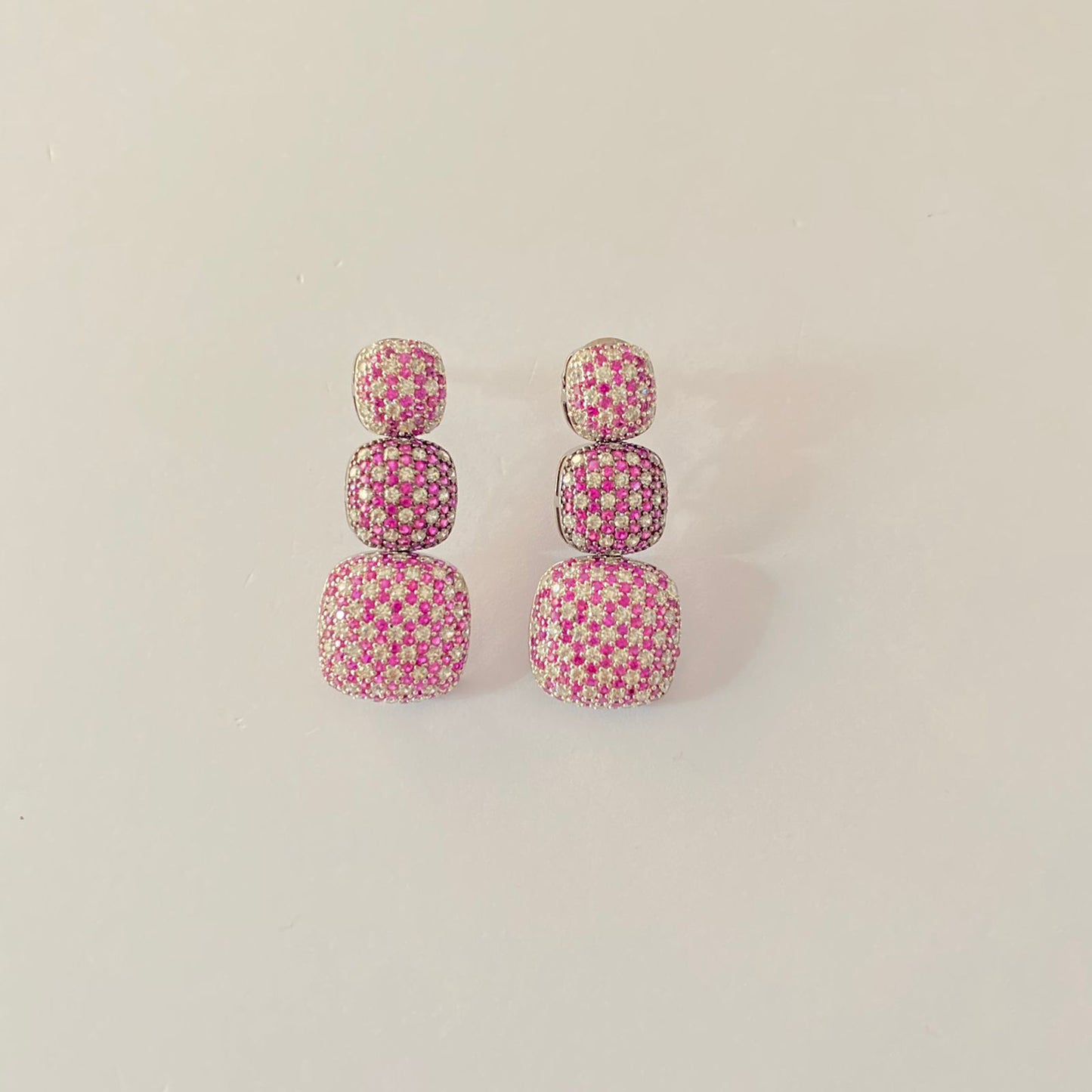 Western Pink Victorian polishing Earring