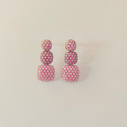 Western Pink Victorian polishing Earring